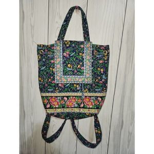 Vera Bradley quilted sinch backpack